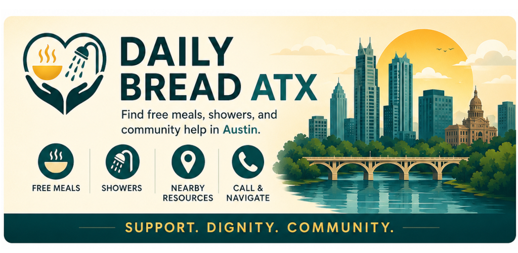 Daily Bread ATX shows Austin meal, shower, and resource support